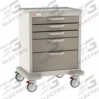 METRO General Medical Supply Cart with Drawers: Polymer/Steel, (2) Swivel/(2) Swivel with Brake (MPN MBX3110TL-TP). Key specifications — Material: Steel; Drawer Color: Dark Tan; Brand: METRO; Caster/Wheel Configuration: (2) Swivel with Brake; Cabinet Color: Taupe.