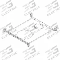 PRESCOLITE Mounting Pan: 1 5/8 in Overall Ht, 17 5/8 in Overall Lg, 14 5/8 in Overall Wd (MPN FRAME4R-HB). Key specifications — attr1310836: PRESCOLITE.