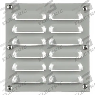 WIEGMANN Louvered Vent Kit: Louver Plate Kit, Carbon Steel, 4.75 in Overall Ht - Louver Plate Kits