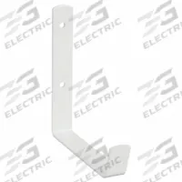 MONROE PMP Hook: Screw, 50 lb Wt Capacity, 1 Points per Hook, White, 6 1/2 in Projection, Steel (MPN 4HDW2). Key specifications — Color: White; Finish: Powder Coated; Material: Steel; Product Type: Hook.