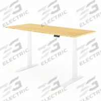 FLEXISPOT Standing Desk: Tan, Bamboo, 72 in Overall Wd, 30 in Overall Dp, 50 5/8 in Max Desktop Ht (MPN E7WPRO7230-LBZB). Key specifications — attr989930: White; attr989931: Steel; attr989903: FLEXISPOT; attr989934: Programmable Height Setting Memory; attr989914: Tan; attr989916: Bamboo.