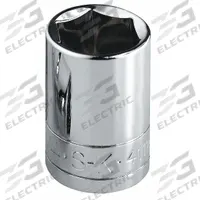 SK PROFESSIONAL TOOLS Socket: Metric, 1/2 in Drive Size, 32 mm Socket Size, 12-Point, Std, Chrome (MPN 40332). Key specifications — attr1204417: SK PROFESSIONAL TOOLS; attr1204392: Chrome.