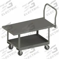 APPROVED VENDOR Platform Truck: 2,000 lb, 48 in L x 24 in W x 25 in H Deck, Solid, 12 ga Deck, Std (MPN WHPT24485PH95). Key specifications — Side Panel Type: No Side Panels; Brand: APPROVED VENDOR; Color: Gray; Caster/Wheel Configuration: (2) Rigid.