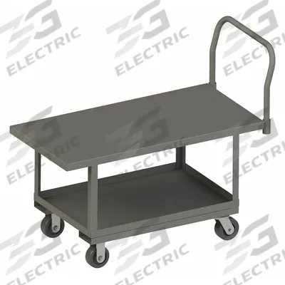 APPROVED VENDOR Platform Truck: 2,000 lb, 48 in L x 24 in W x 25 in H Deck, Solid, 12 ga Deck - Work-Height Platform Trucks