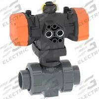 GF PIPING SYSTEMS Pneumatically Actuated Two-Way Ball Valve: 1 1/2 in, PVC, Socket x Socket (MPN 199253067). Key specifications — Brand: GF PIPING SYSTEMS; Pilot Solenoid Voltage: Not Included.