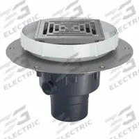 ZURN Floor Drain: 9 7/8 in Overall Dia, 5 in Grate Size, 3 in Nominal Pipe Size, Solvent Weld, PVC (MPN EZ2-PV2-ST-SS). Key specifications — Color: Silver; Connection Type: Solvent Weld; Brand: ZURN; Includes: Stainless Mesh Screen.