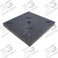 APPROVED VENDOR Vibration Isolator Pad: EPDM, Diamond Pad Top, 4 in Lg, 4 in Wd, 3/8 in Ht (MPN 852GL6). Key specifications — Isolator Material: EPDM; Brand: APPROVED VENDOR.