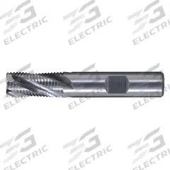CLEVELAND Roughing End Mill: Carbide, 4 Flute, Fine Pitch, 3/8" Mill Dia, 1/2" LOC, 2" OAL (MPN C60150)