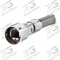 METZ CONNECT Plug Housing: Plug Housing Bend Protected, 1 Ports, Metal, IP65/IP6X/IPX7, Gray, Plug (MPN 1401025000ME). Key specifications — Brand: METZ CONNECT; IP Rating: IP6X; Product Type: Plug Housing Bend Protected; Color: Gray; Material: Metal; Compatible Inserts: OpDAT Industry 2LC Plug Insert; Housing Type: Plug.