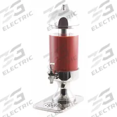 SPRING USA Beverage Dispenser: 1.9 gal, Clear/Silver, Acrylic, Round, 1 Dispensers, 25 in Overall Ht (MPN 2525-6/7). Key specifications — Material: Acrylic; Manufacturer Part Number: 2525-6/7; Brand: SPRING USA.