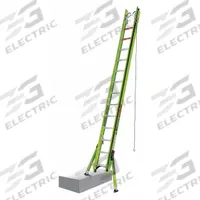 LITTLE GIANT Extension Ladder: 28 ft Ladder Size, Fiberglass, 375 lb Load Capacity, 62 lb Wt (MPN 17628). Key specifications — Color: Green; Brand: LITTLE GIANT; Included Features: Outriggers; Removable Fly: Fixed.
