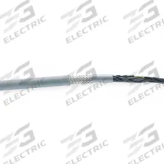 CHAINFLEX Control Cable: 16 AWG Conductor Size, 4 Conductors, PVC, 25 ft, Gray (MPN CF140US-15-04-25). Key specifications — Conductor Size: 16 AWG; Minimum Bend Radius Factor - Fixed: 7.5 x OD; Minimum Bend Radius Factor - Flexible: 8 x OD; Shielding: Shielded; Brand: CHAINFLEX.