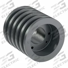 APPROVED VENDOR V-Belt Pulley: B42, 5 Groove, 4.55 in OD, Bushed Bore, SD, Quick Detachable (MPN 5B42SD). Key specifications — attr1318293: B42; attr1318301: 3.8 in (4L, A); attr1318291: 4L, A, or AX.