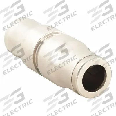 LEGRIS Push-Fit Union Fitting: 1/2 in OD x 1/2 in OD Size, Push-to-Connect x Push-to-Connect - Nickel-Plated Brass Tube Fittings