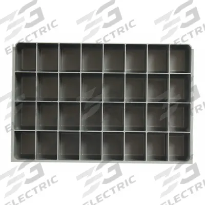 DURHAM MFG Compartment Drawer Insert: 18 in x 12 in x 3 in, 2 1/8 in x 2 27/32 in - Inserts for Large Compartmented Boxes