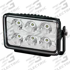 ECCO Vehicle Work Light: Rectangular, Spot, LED, Bracket, Pigtail, Universal, Surface Mount, Black (MPN EW2300). Key specifications — Housing Color: Black; Brand: ECCO; Electrical Connection: Pigtail; Installation Type: Permanent.