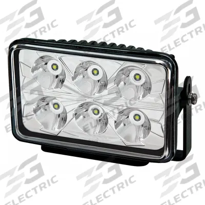 ECCO Vehicle Work Light: Rectangular, Spot, LED, Bracket, Pigtail, Universal - Vehicle Standard Spotlights
