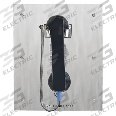 HUBBELL GAI-TRONICS Telephone: Flush Mount, Rugged Phones for Haz Areas, Keypad, Speakerphone - Rugged Phones for Hazardous Areas