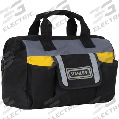 PROTO Tool Bag: 12 in W x 5 in D x 9 7/8 in H, Black, Polyester, 12 Pockets - Polyester Wide-Mouth Tool Bags