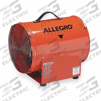 ALLEGRO Confined Space Fan: 115 V AC, 12 in Duct Dia, 1/3 hp Horsepower - Explosionproof Axial Fans & Blowers