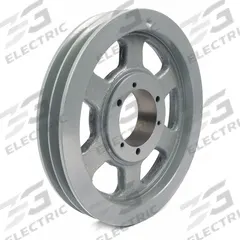 APPROVED VENDOR V-Belt Pulley: B154, 2 Groove, 15.75 in OD, Bushed Bore, SK, Quick Detachable (MPN 1542B). Key specifications — Pulley Industry Number: B154; Pitch Diameter: 15 in (4L, A); For Belt Section (broad, with similar types): 5L, B, or BX.