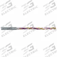 CHAINFLEX Data Cable: 24 AWG, 3 Conductors, Order by the Foot, PUR Jacket, 300 V (MPN CF211PUR020302). Key specifications — attr1141190: Copper; attr1141193: Twisted Pair; attr1141160: 4 x OD; attr1141165: 6 x OD; attr1141168: No; attr1141174: 7.5 x OD; attr1141159: Notch Resistance; attr1141182: NFPA 79-2012 Chapter 12.9.