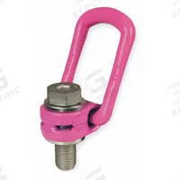 RUD CHAIN Hoist Ring: Pivot/Swivel, Steel w/Pink Powder-Coated Bail, M48-5, Max. 44,090 lb, Lifting (MPN 7982967). Key specifications — Brand: RUD CHAIN; Thread Size: M48-5; Operation: Lifting.