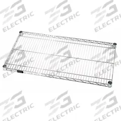 QUANTUM Wire Shelf: 30 in x 18 in, 1 Shelves, Quick-Adjust, 600 lb Load Capacity, Dry, Silver, Steel (MPN 1830C). Key specifications — Recommended Environment: Dry; Material: Steel; Brand: QUANTUM; Color: Silver; Finish: Chrome.