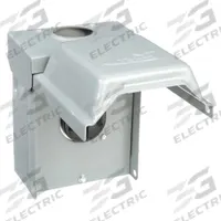 GE Unmetered Surface Power Outlet: 50 A, 120/240V AC, 14-50R (MPN U054). Key specifications — attr952388: GE; attr981149: Steel; attr981159: 3R; attr981173: 120/240V AC.