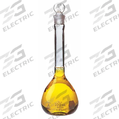 KIMBLE Volumetric Flask: 200 mL, Colorless, Conical, A, +/-0.10 mL - Glass Volumetric Flasks