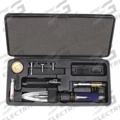 WESTWARD Butane Soldering Iron Kit: PRO, Soldering Iron Kit (MPN 4UZZ8). Key specifications — Run Time: 115 min; Ignition Type: Self-Igniting; Manufacturer Part Number: 4UZZ8; Brand: WESTWARD.