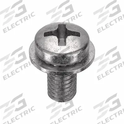 SEMS Screw: Internal Tooth, M4x0.70 Thread Size, 8 mm Lg, Stainless Steel, Plain - Machine Screws with Internal Tooth Lock Washers