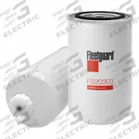 FLEETGUARD Automotive Fuel Filter: 19 11/16 in Overall Lg, 3 3/4 in Outside Dia, Cellulose, BF46050 (MPN FS20303). Key specifications — attr1137520: BF46050; attr1137521: FS20303; attr434022: FLEETGUARD; attr427730: Cellulose; attr1017112: Farm Equipment; attr1017113: Valpadana.
