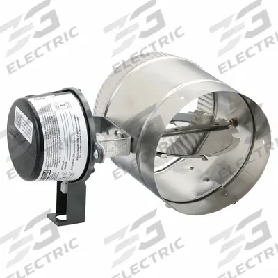FIELD CONTROLS Motrzd Vent Dampr,6.1"L 9.9"H 6.1"W: For 5 in Dia, 6 1/8 in L, 9 7/8 in H - Combustion Air Vent Dampers