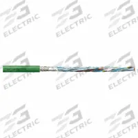 CHAINFLEX Measuring System Cable: (2) Pr 26 AWG (0.15)/(2) 22 AWG (0.38), Green, PUR Jacket (MPN CF894-028). Key specifications — Conductor Grouping: (2) Pair 26 AWG/(2) 22 AWG; Includes Ground: No; Overall Length: Order by the Foot; Minimum Bend Radius Factor - Fixed: 8 x OD; Minimum Bend Radius Factor - Flexible: 12 x OD; Brand: CHAINFLEX.