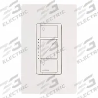 LUTRON Lighting Dimmer: 3 Buttons, Caseta, 120V AC, Wireless, Neutral Required, White (MPN PD-10NXD-WH). Key specifications — Communication Method: Wireless; Compatible with Series: Caseta; Neutral Required: Yes; Operating Voltage: 120V AC; Brand: LUTRON.