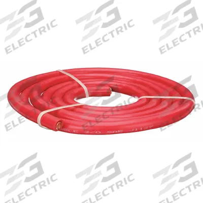 WESTWARD Battery Jumper Cable: 4/0 ga, 120 in Cable Lg, Red - Cut to Length Jumper Cables