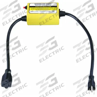 SENSING-SAF-STARTS Anti-Restart Device: 2 1/10 ft Lg, 5-15P Plug, 5-15R Receptacle, 120V AC - Anti-Restart Cords