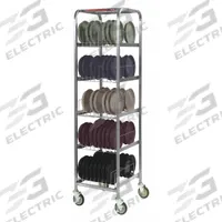 CARLISLE DINEX Drying and Storage Cart: 5 Shelves, 90 Slots, 22 in Dp, 78 in Ht, 22 in Wd (MPN DXIBDRS90). Key specifications — NSF Certified: Yes; Brand: CARLISLE DINEX; Product Type: Drying and Storage Cart.