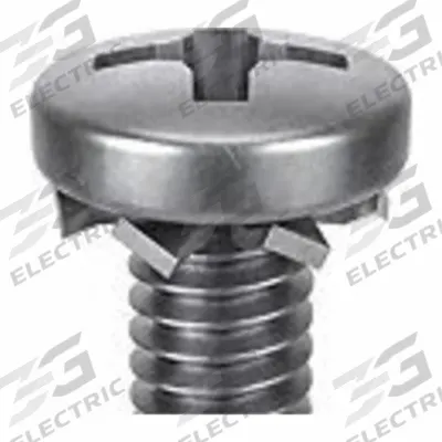 SEMS Screw: External Tooth, #10-24 Thread Size, 3/8 in Lg, Stainless Steel, Passivated - Machine Screws with External Tooth Lock Washers