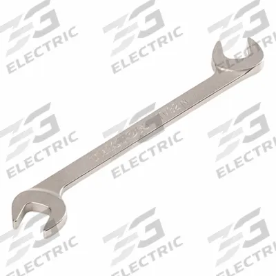 TEKTON Open End Wrench: Chromium Molybdenum Steel, Satin, 11/32 in Head Size - SAE, Double End, Open End Wrenches