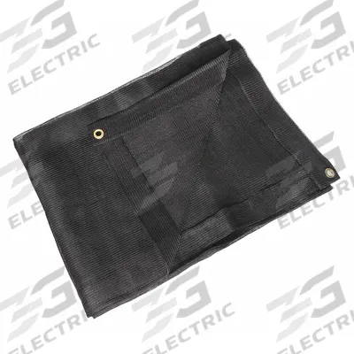 APPROVED VENDOR Tarp: 7.67 ft Lg, 5.67 ft Wd, Std Duty, 10 mil, Polyethylene, Black - Mesh Tarps