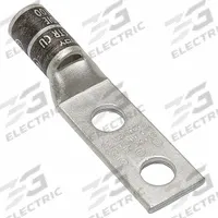 Compression Lug: For 2/0 AWG, Stranded Wire, 3/8 in Stud Size, Std, Copper Barrel (MPN YA26L2TC38). Key specifications — Inspection Hole: Yes; For Wire Type: Stranded; For Wire Sizes: 2/0 AWG; Brand: BURNDY; Manufacturer Part Number: YA26L2TC38.
