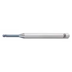 OSG Ball End Mill: Carbide, WXS Coated, 3 Flute, 4 mm Mill Dia, 3 mm LOC, 60 mm OAL (MPN 3195420)
