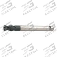 OSG Corner Radius End Mill: Carbide, TiAlN Coated, 4 Flute, 3 mm Mill Dia, 4.5 mm LOC, 0.2 mm Rad (MPN HP435-1181)