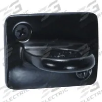 VISIONTRON Wall Plate, Accepts 2 Ropes: 2 in Overall Ht, 2 in Overall Wd (MPN WP-SB). Key specifications — Brand: VISIONTRON; Color: Black; Material: Metal.