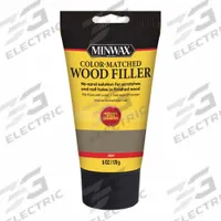 MINWAX Wood Filler: 6 oz Container Size, Tube, Gray, Wood Filler (MPN 448550000). Key specifications — Color: Gray; Finishing Features: Planeable; Brand: MINWAX.
