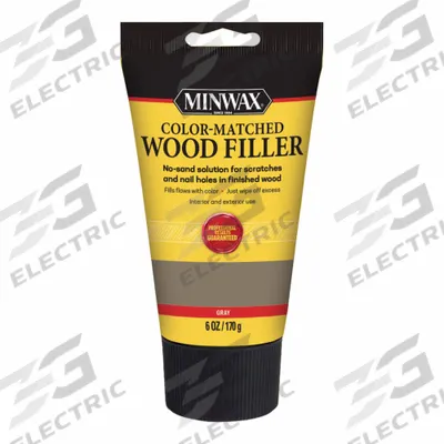 MINWAX Wood Filler: 6 oz Container Size, Tube, Gray - Wood Fillers