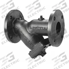 KECKLEY Y Strainer: 8 in, Flanged, Perforated, 0.125 in Screen Size, Cast Iron, Fiber, 21 5/8 in Ht (MPN 81FFY-CI125P34-FBI-A7). Key specifications — Brand: KECKLEY; Seal Material: Fiber; Manufacturer Part Number: 81FFY-CI125P34-FBI-A7; Screen Material: 304 Stainless Steel.