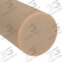 ABS Rod: 2 in Dia, 12 in Lg, Beige, Opaque, 7,200 psi Tensile Strength, 4.6 ft-lb/in, -40°F to 190°F (MPN BULK-PR-ABS-138). Key specifications — Clarity: Opaque; Impact Strength: 4.6 ft-lb/in.